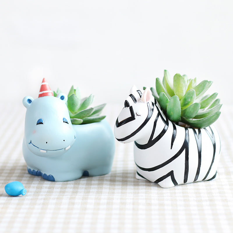 Cute Zoo Animal Plant Pots Moderne Vases