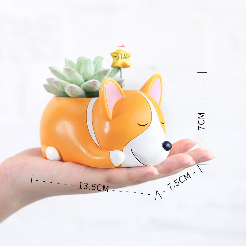 Cute Dog Plant Pots Moderne Vases