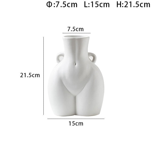 Feminine Sculpture Ceramic Vase Moderne Vases