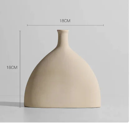 Nordic Light Luxury Ins Small Ceramic Vase Moderne Vases