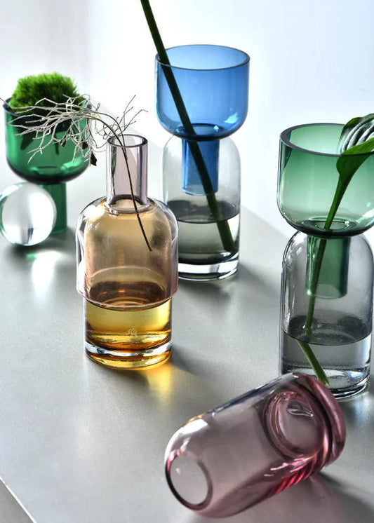 Stained Glass Flower Vase Moderne Vases