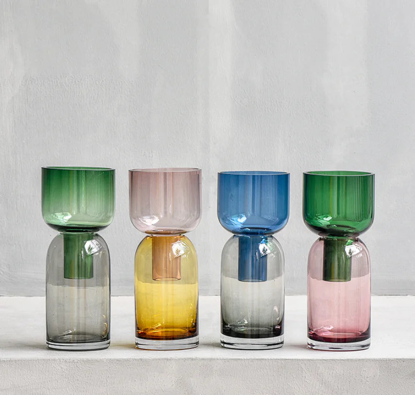 Stained Glass Flower Vase Moderne Vases
