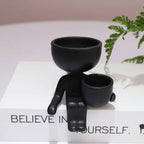 Adorable Humanoid Ceramic Succulent Planter Moderne Vases