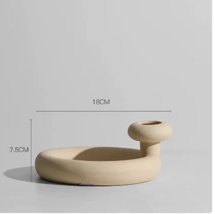 Nordic Light Luxury Ins Small Ceramic Vase Moderne Vases