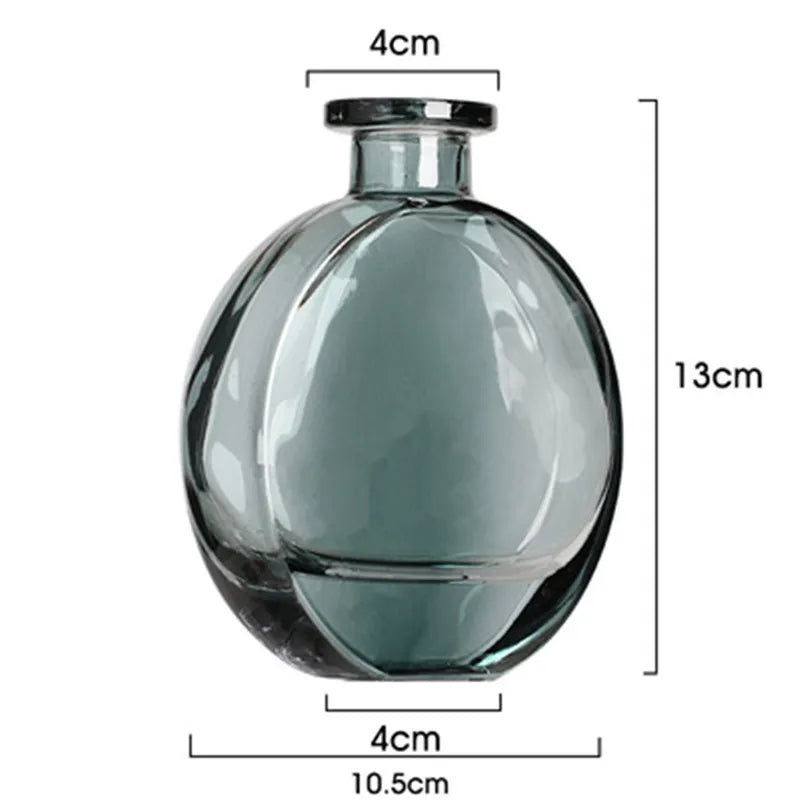 Transparent Glass Vase Moderne Vases