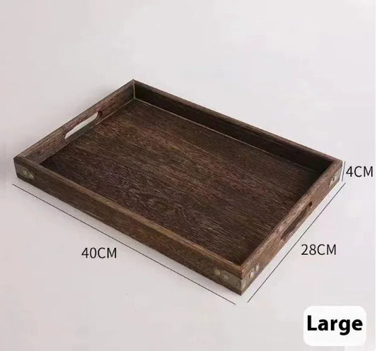 Solid Wood Serving Tray Moderne Vases