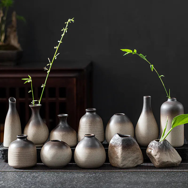 Mini Japanese Zen Ceramic Vase Moderne Vases
