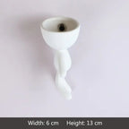 Adorable Humanoid Ceramic Succulent Planter Moderne Vases