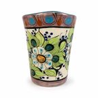 Hand-Painted Flared Ceramic Vase Upavim Crafts
