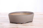 Oval A Bonsai Pot 8 Inch – Straight‑Sided Oval Ceramic Bonsai & Succulent Planter, High‑Fired Frost‑Proof Stoneware with Drainage & Wiring Holes, Handmade in USA (Ocean) Willow Bonsai Ceramics