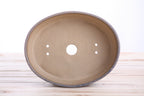 Oval A Bonsai Pot 8 Inch – Straight‑Sided Oval Ceramic Bonsai & Succulent Planter, High‑Fired Frost‑Proof Stoneware with Drainage & Wiring Holes, Handmade in USA (Ocean) Willow Bonsai Ceramics