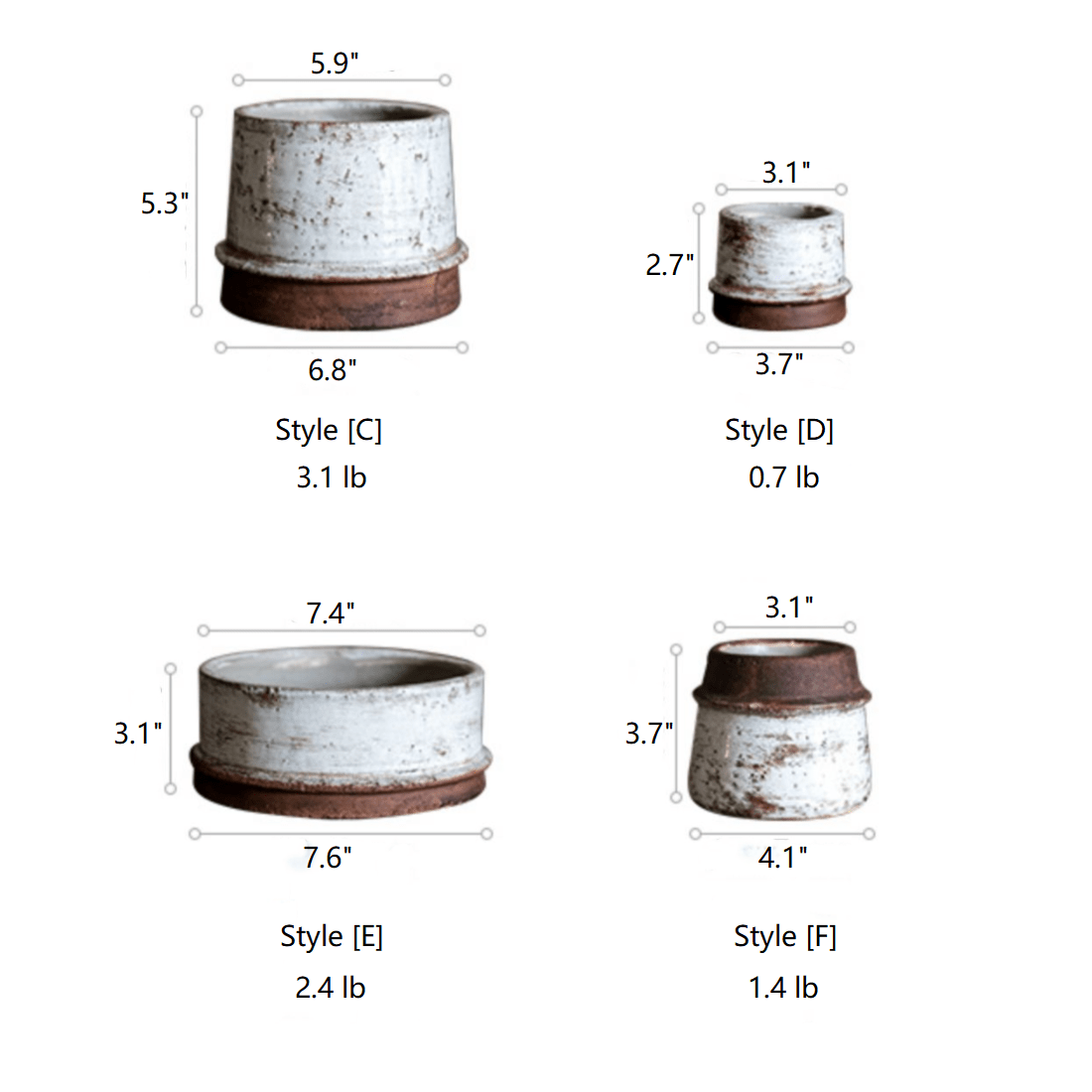 Restoration Ceramic Planter Vase RusticReach