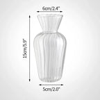 Minimalist Clear Glass Flower Vase DECORBITES