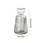 Minimalist Clear Glass Flower Vase DECORBITES