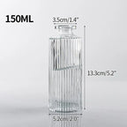 Minimalist Clear Glass Flower Vase DECORBITES