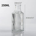 Minimalist Clear Glass Flower Vase DECORBITES