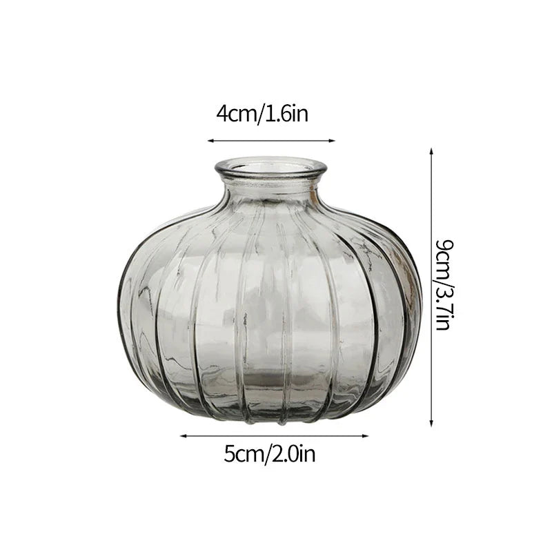 Minimalist Clear Glass Flower Vase DECORBITES