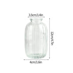 Minimalist Clear Glass Flower Vase DECORBITES