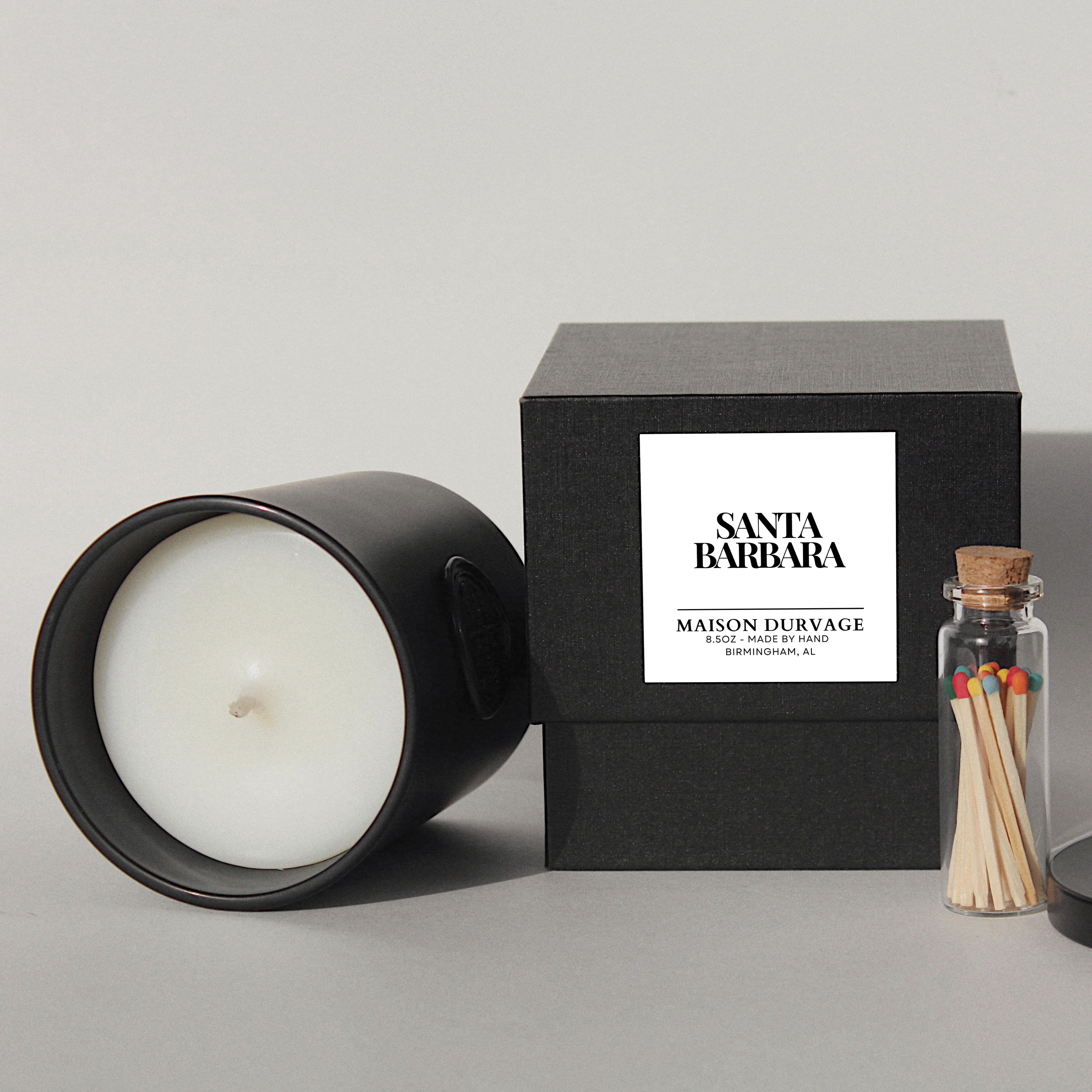 8.5oz SANTA BARBARA CANDLE Maison Durvage