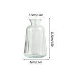 Minimalist Clear Glass Flower Vase DECORBITES