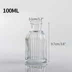 Minimalist Clear Glass Flower Vase DECORBITES