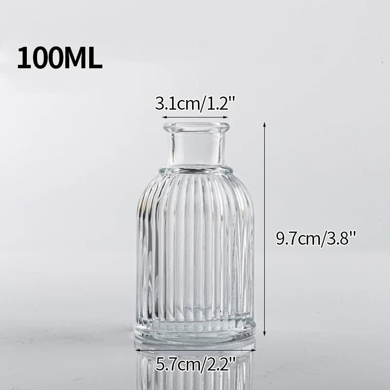 Minimalist Clear Glass Flower Vase DECORBITES