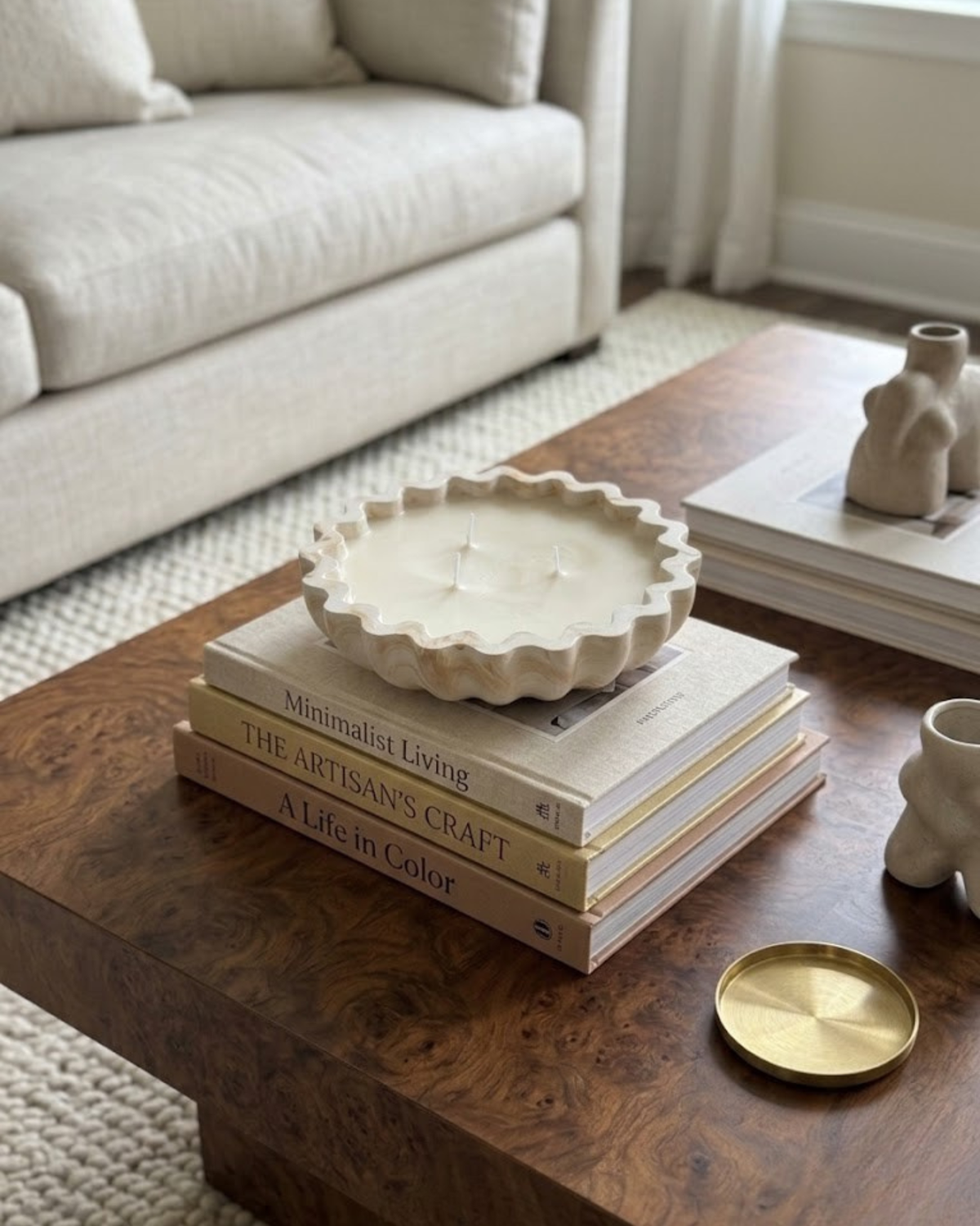 Fluted Candle Bowl Believe Candle