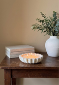 Fluted Candle Bowl Believe Candle