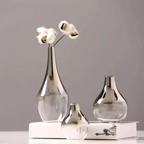 Modern Minimalist Glass Flower Vase Moderne Vases
