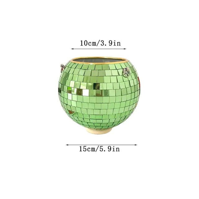 Disco Ball Hanging Vase Moderne Vases