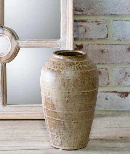 Milky Beige Ceramic Vase, 2 Size Options Thenestedfig