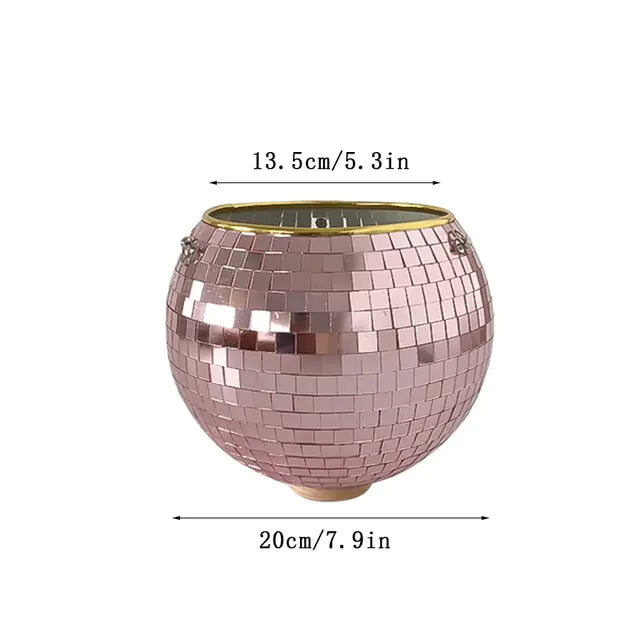 Disco Ball Hanging Vase Moderne Vases