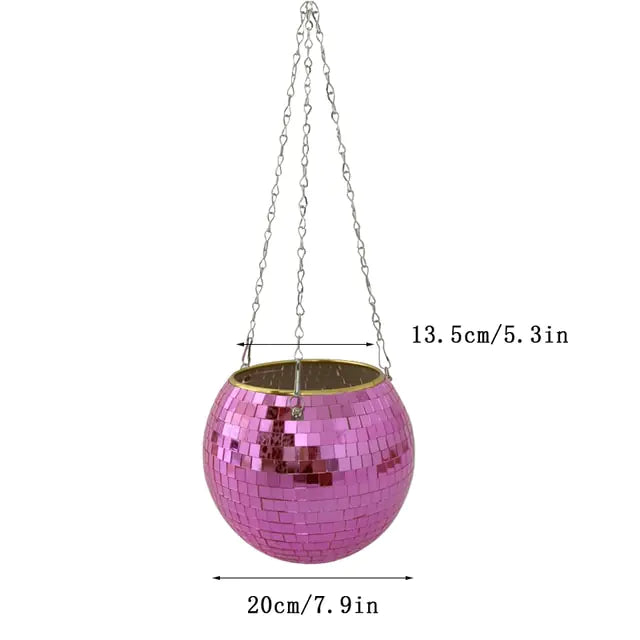 Disco Ball Hanging Vase Moderne Vases