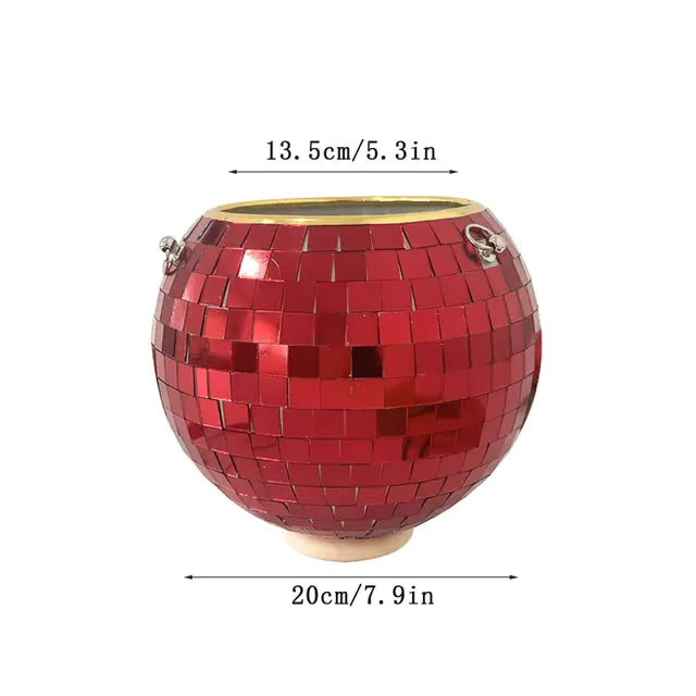 Disco Ball Hanging Vase Moderne Vases