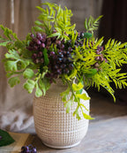 White Textured Porcelain Ceramic Jar Vase RusticReach