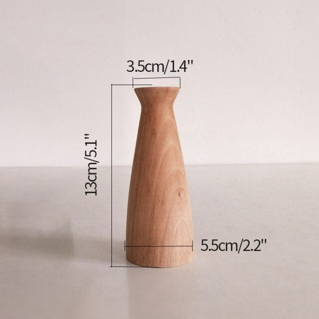 Minimalist Wooden Vases Moderne Vases