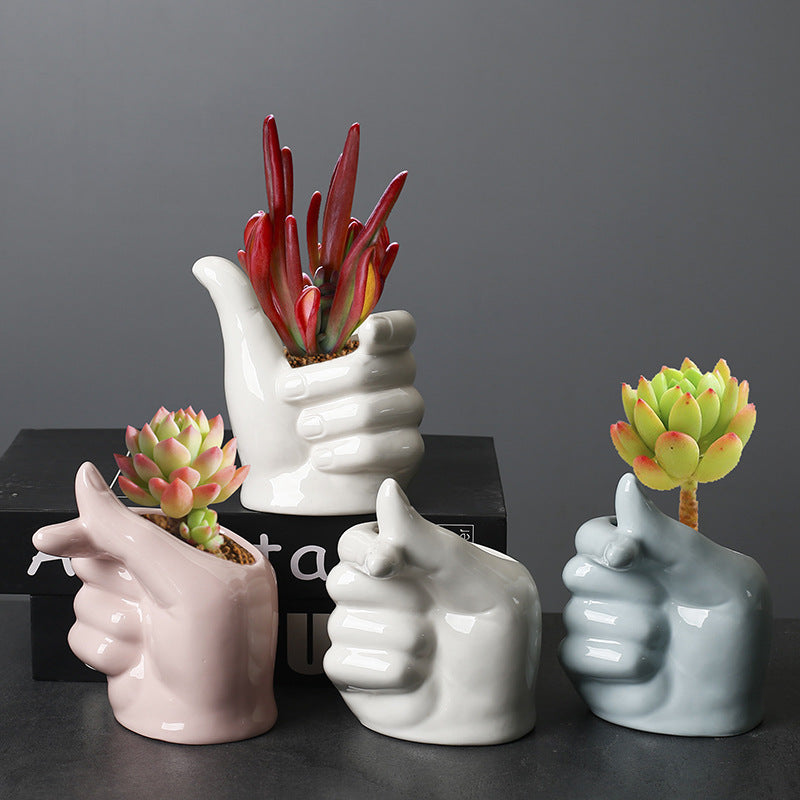 Hand Sculpture Vases Moderne Vases