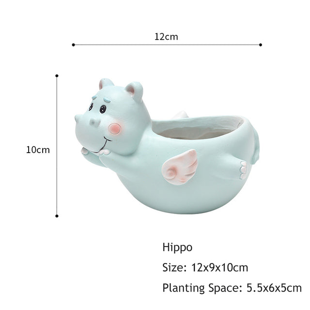 Fun Animals Plant Pots Moderne Vases