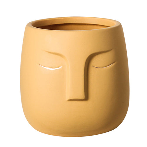 Creative Ceramic Face Vase Moderne Vases