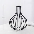 Nordic Glass and Metal Vases Moderne Vases