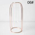 Nordic Glass and Metal Vases Moderne Vases
