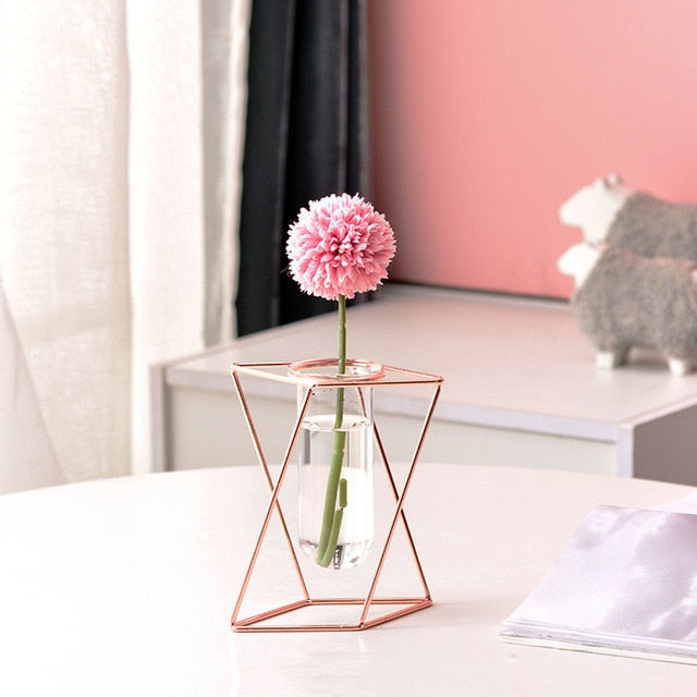 Creative Glass and Iron Vases Moderne Vases
