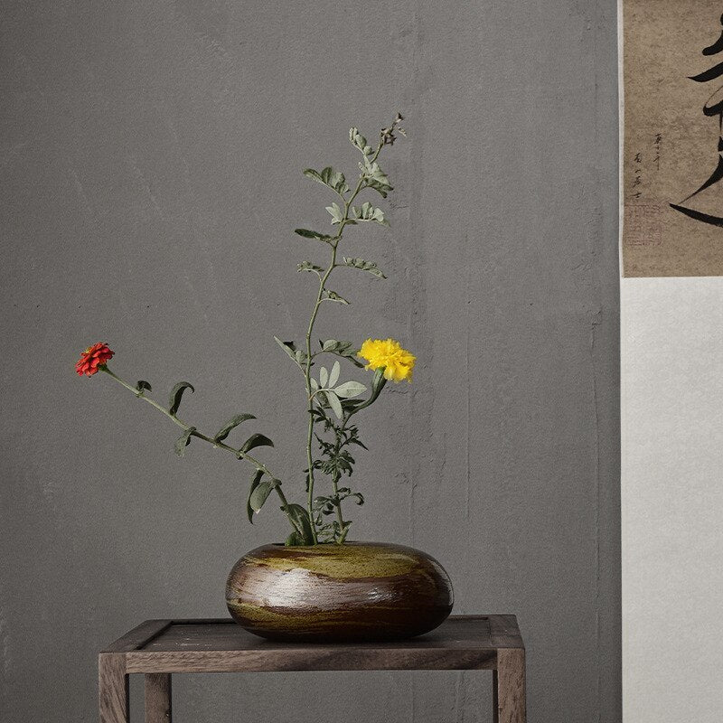 Glazed Japanese Ceramic Vases Moderne Vases