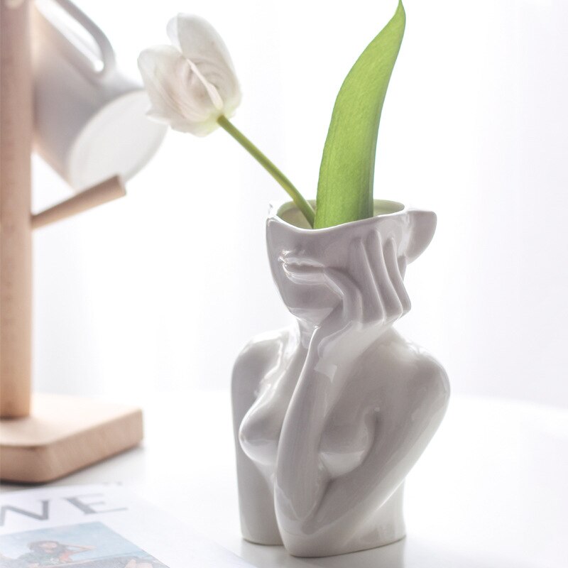 Body Shape Flower Vase Moderne Vases