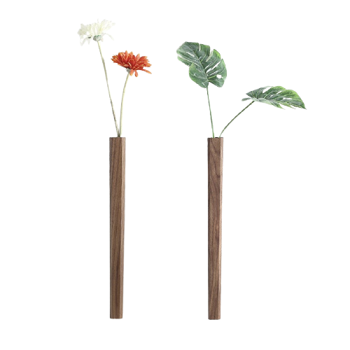 Minimalist Wooden Wall Hanging Vases Moderne Vases