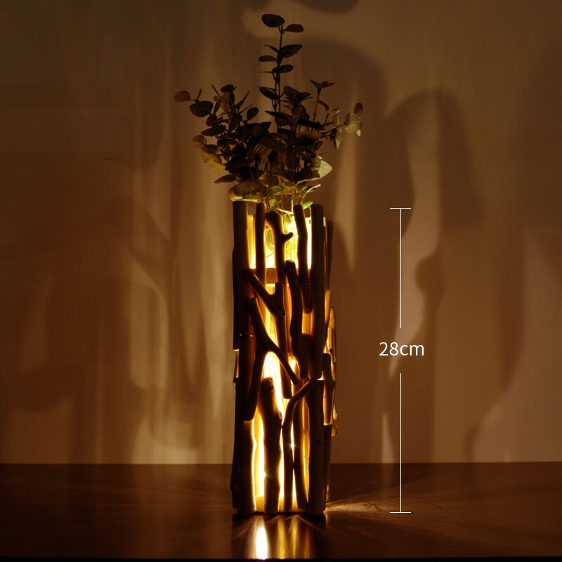 Handmade Solid Wood Rustic Vases Moderne Vases