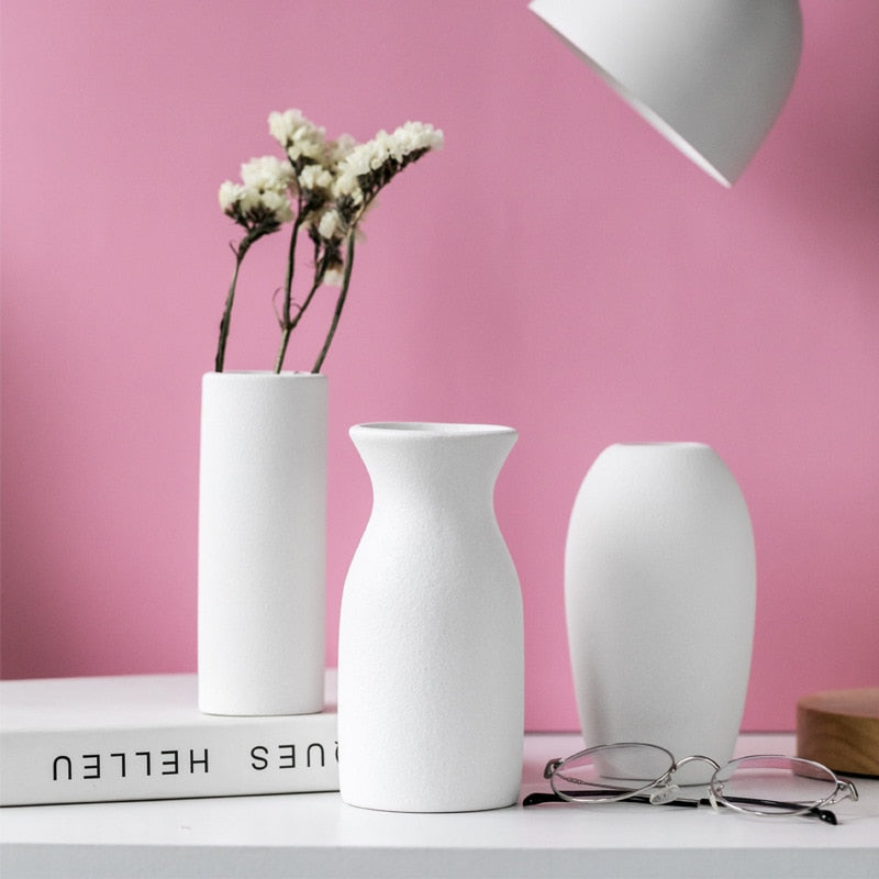 Frosted Ceramic Vases Moderne Vases
