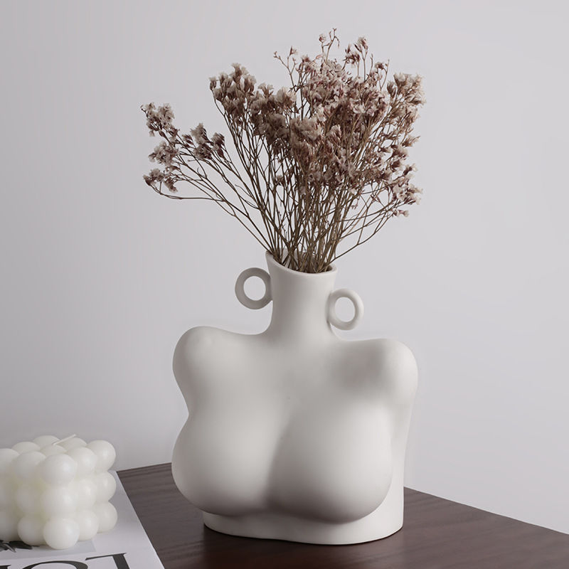 Feminine Sculpture Ceramic Vase Moderne Vases