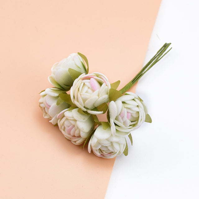 Silk Tea Buds Roses Moderne Vases