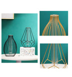 Nordic Glass and Metal Vases Moderne Vases
